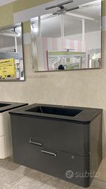 MOBILE 80 CM LAVABO NERO OPACO