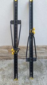 due porta biciclette per barre porta tutto auto