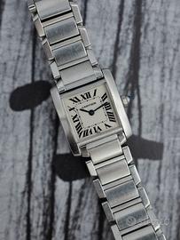 Cartier Tank Francese misura lady acciaio ref.2300