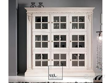 Vetrina Libreria bianco shabby chic