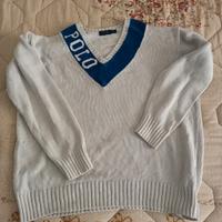 Maglione Polo Ralph Lauren Vintage - Scollo a V, L