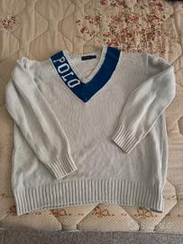 Maglione Polo Ralph Lauren Vintage - Scollo a V, L