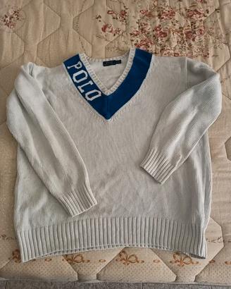 Maglione Polo Ralph Lauren Vintage - Scollo a V, L