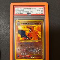 Charizard 006  japanese neo file  2 psa 10