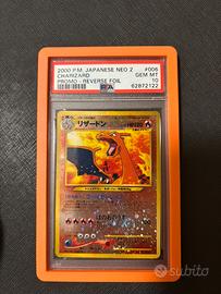 Charizard 006  japanese neo file  2 psa 10