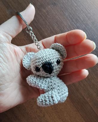 koala all' uncinetto portachiavi 