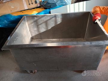 vasca in acciaio inox per alimentari