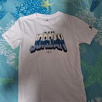 Maglia Air Jordan ragazzo 8-10 anni bianca