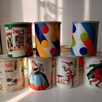 barattoli caffe Suerte Star anni 70