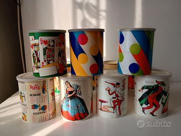 barattoli caffe Suerte Star anni 70