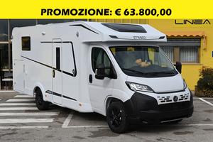 Etrusco T 7.4 QBC, letto centrale e basculante