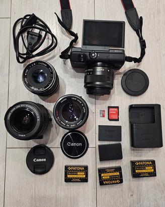 canon M200 obbiettivi canon mirrorless