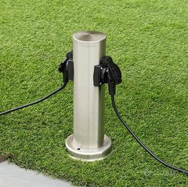 Colonna Presa Elettrica Giardino, 2 Prese Schuko