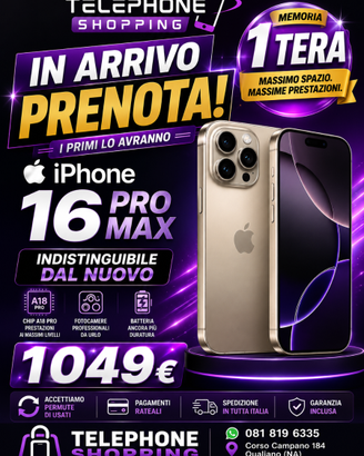 iPhone 16 Pro Max • 1 TERA 1TB permuta