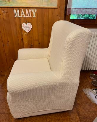 FODERA POLTRONA BERGERE CON ORECCHIE