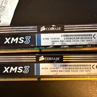 RAM Corsair - DDR3 1333Mhz - 1x8GB + moduli disp.