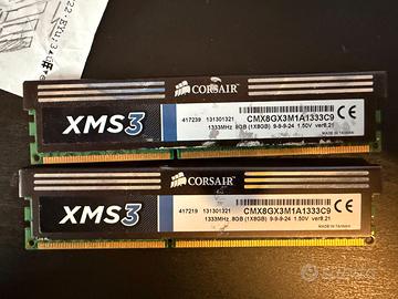 RAM Corsair - DDR3 1333Mhz - 1x8GB + moduli disp.