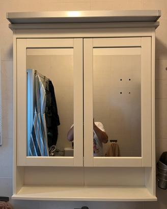 Mobile bagno specchio contenitore luce led