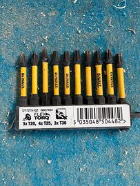 Set 10 inserti DeWalt FLEXTORQ Torx T20 T25 T30