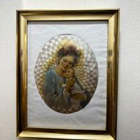 Quadro religioso Madonna con Bambino – cornice oro