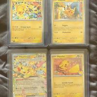 Lotto 4 Pikachu Carte Pokémon