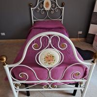 letto singolo in ferro 