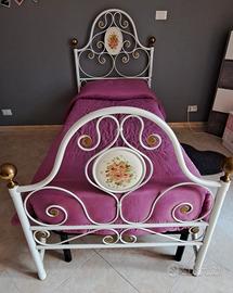 letto singolo in ferro 
