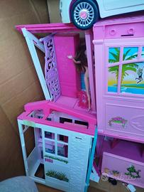 casa di Barbie gigante con macchina e accessori 