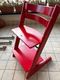 Sedia seggiolone STOKKE Rossa