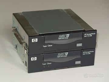 2 Drive lettori per cassette dati HP Dat 72 USB