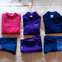 Decathlon/kipsta: 3 completi elasticizzati 