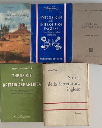 5 Libri Vintage Letteratura Inglese e Antologie
