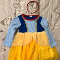 Vestito carnevale biancaneve