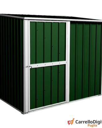 Casetta prefabbricata acciaio 174x100 verde scuro
