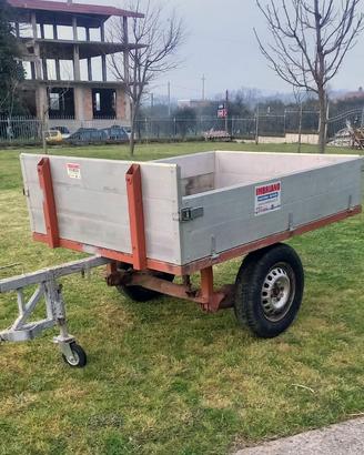 Carrello Trainato Per Motozappa Motocoltivatore