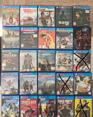 Lotto 22 giochi ps4