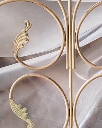 Letto in ferro battuto decapato - stile vintage