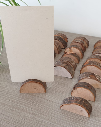 Porta menù da tavolo tronchetto set 20 pezzi