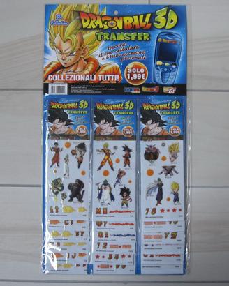 DRAGONBALL Sticker Adesivi 3D Transfer Blue