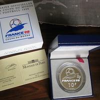10 Franchi in Argento-Coupe du Monde "FRANCE '98"