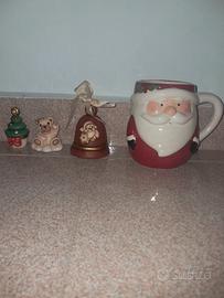 decorazioni thun e tazza di babbo natale 
