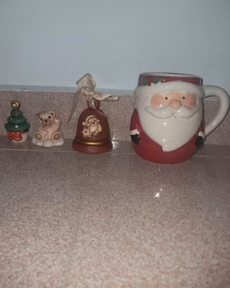 decorazioni thun e tazza di babbo natale 