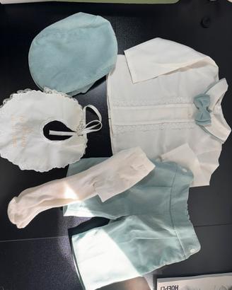 Completo elegante bimbo 6-9 mesi