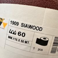 Rotolo carta abrasiva Sia 1909 grana 60mm115x50 mt