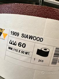 Rotolo carta abrasiva Sia 1909 grana 60mm115x50 mt