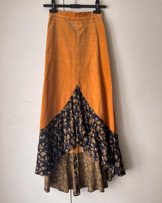 Gonna Fiorucci vintage taglia 38 velluto e cotone