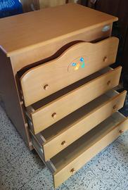 Cassettiera con bagnetto bimbi