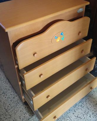 Cassettiera con bagnetto bimbi