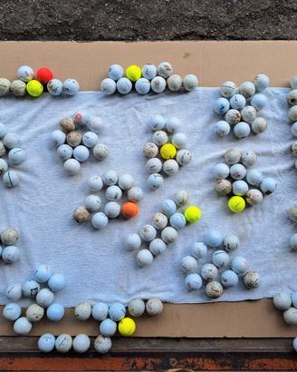 Palline da golf usate