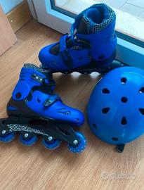 Pattini in linea e casco bambino